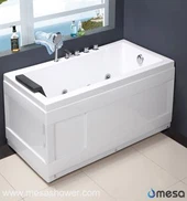 Akryl Rektangulär Hydro Jets Massage Soaking Hot Tub