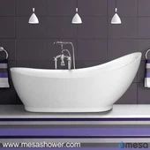 Ren vit akryl oregelbunden Oval japanska blötläggning Hot Tub MEC3157