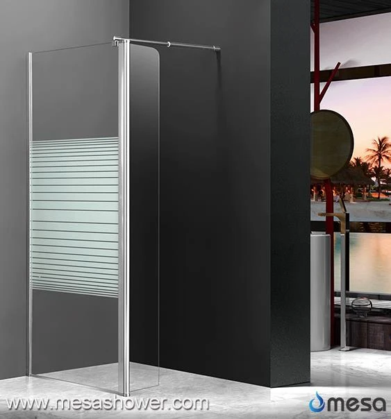 Enkel L Shaped Clear Glass Frameless Billig Pris Walk In Shower Door