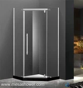 Billig pris Hörn Diamond Frameless Clear Glass Bathroom Pivot Duschhörna