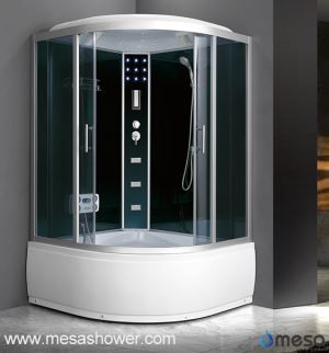 Fanform Acrylic Bathtub Duschhus med 2 glasdörr