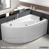 Oregelbunden form modern design rektangulär ABS sektorn hörn lyx massage whirlpool jetted varmt försäljning badkar badkar med billigt pris