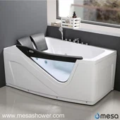 Oregelbunden formhörn rektangulär två 2 person lyxig jetted whirlpool massage ABS glas badtunna badrum badkar till salu