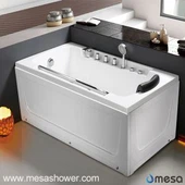 Enkel Design Corner Rektangulär Whirlpool Massage Jetted Akryl Badrum Badkar Till Salu