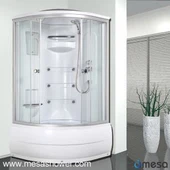 1/4 Round Corner High Tray Tub och Massage Duschrum Combo MER-8032