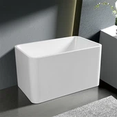 Rektangulärt fristående badkar